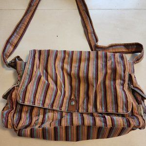 FOSSIL Vintage Courduroy Crossbody Messenger Bag
